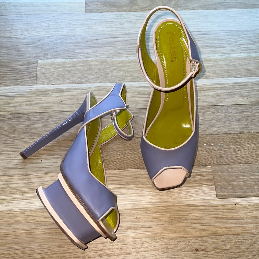 Authentic Pollini Platform Open Toe Sandal